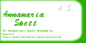 annamaria spett business card
